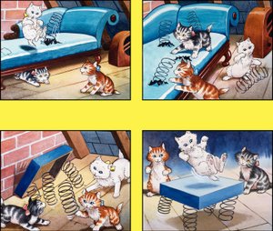 Le trampoline du chaton - English School
