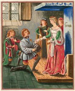 La Dame Vénus recevant le messager de L