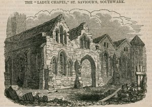 La chapelle de la Dame, église St Saviours, Southwark, Surrey - English School