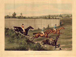 La dernière clôture, représentant la dernière course de steeplechase qui a eu lieu à l