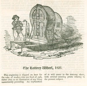 La Dernière Loterie. La Roue de la Loterie, 1826 - English School