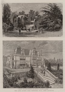 Feu Alfred Lord Tennyson, DCL, poète lauréat (gravure) - English School