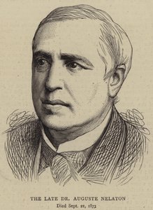 Feu Dr Auguste Nelaton (gravure) - English School