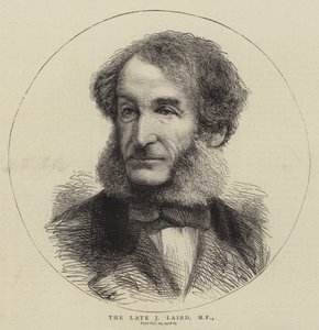 Le défunt J Laird, MP (gravure) - English School