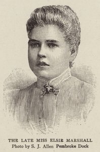 Feu Mlle Elsie Marshall (gravure) - English School