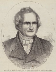 Feu M. William Spence, un des vice-présidents de la Royal Society (gravure) - English School