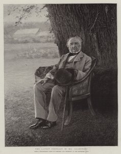 Les derniers portraits de M. Gladstone - English School