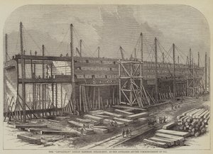 Le "Leviathan" (Great Eastern) Steam-Ship, tel qu