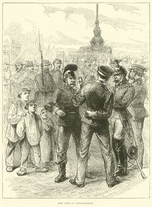La ligne de démarcation, mars 1871 - English School