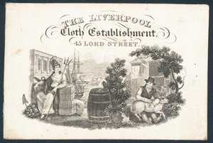 The Liverpool Cloth Establishment, carte de visite - English School
