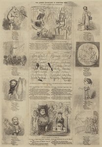 Les expositions de Londres pendant la semaine de Noël (gravure)