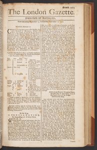 La Gazette de Londres, numéro 5573, page 1
