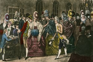 La Grande Salle de Bagnigge Wells au sommet de la popularité à la mode en 1772 - English School
