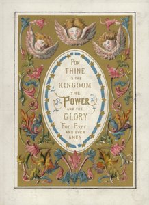 Le Notre Père (lithographie en couleur) - English School