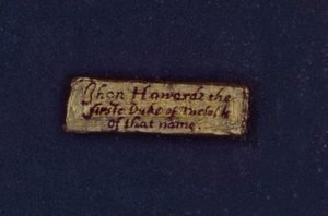 Le Cartellino de Lumley (détail)