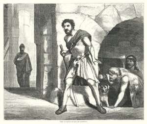Le repaire des voleurs (gravure) - English School