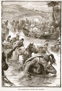 Les Macédoniens traversant le Jaxartes