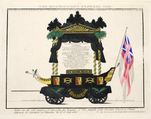 Le Magnifique Char Funéraire, pub. 1806 - English School