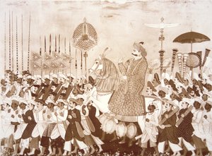 Le chef Mahratta Tulsaji de Tanjore - English School