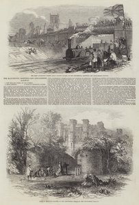 Le chemin de fer de Manchester, Sheffield et Lincolnshire (gravure) - English School