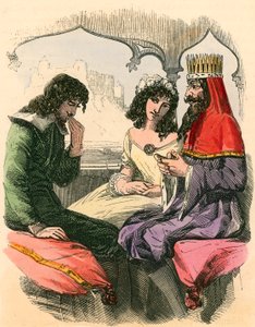 Le marquis de Carabas chevauche avec le roi - English School
