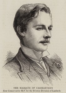Le marquis de Carmarthen (gravure) - English School