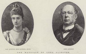 Le mariage de Lord Alington (gravure) - English School