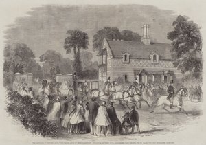Le mariage de la princesse Alice avec le prince Louis de Hesse Darmstadt, départ de leurs altesses royales d