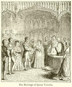 Le mariage de la reine Victoria - English School