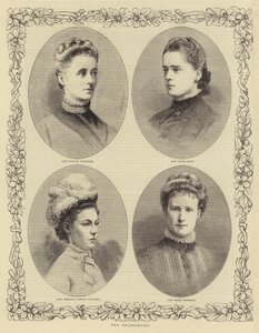 Le mariage du duc de Connaught, les demoiselles d