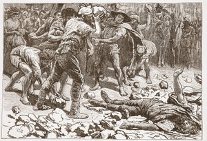 Le martyre de Constantin de Samosate, illustration de 
