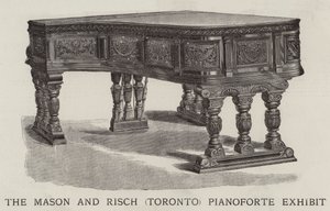 Exposition de pianos Mason et Risch (Toronto) (gravure)