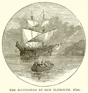 Le Mayflower à New Plymouth, 1620