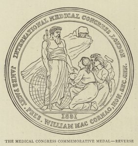Médaille commémorative du Congrès médical, revers (gravure) - English School