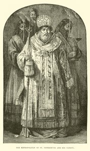 Le Métropolite de Saint-Pétersbourg et son clergé - English School