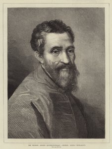 Le quatrecentenaire de Michel-Ange, Michel-Ange Buonarroti (gravure)