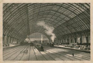 La gare du chemin de fer Midland, St Pancras, Londres - English School