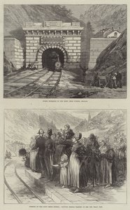 Le tunnel du Mont-Cenis (gravure)