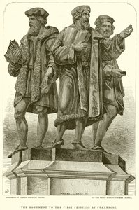 Le monument aux premiers imprimeurs à Francfort - English School