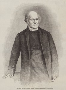 Le Très Révérend Dr Charles Thomas Longley, Archevêque de Canterbury (gravure) - English School