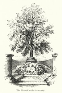 Le Monticule dans le Cimetière (gravure) - English School