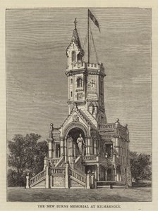 Le nouveau mémorial Burns à Kilmarnock (gravure) - English School
