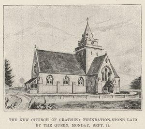 La nouvelle église de Crathie, pierre angulaire posée par la Reine, lundi - English School