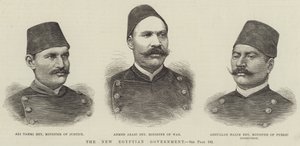Le nouveau gouvernement égyptien (gravure) - English School