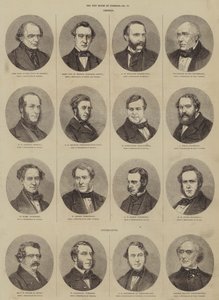 La nouvelle Chambre des communes (gravure) - English School