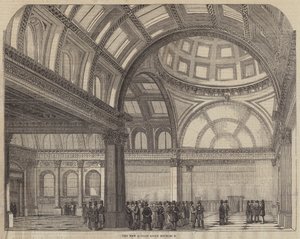 La nouvelle Bourse de Londres (gravure) - English School