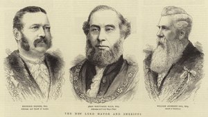 Le nouveau lord-maire et les shérifs (gravure) - English School