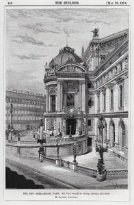 Le nouvel opéra, Paris (gravure) - English School