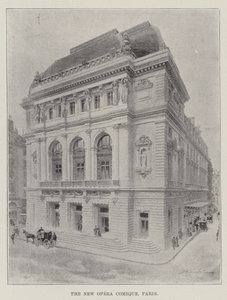 Le nouvel Opéra Comique, Paris (gravure) - English School
