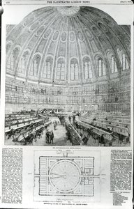 La nouvelle salle de lecture, British Museum, publiée dans The Illustrated London News, 9 mai 1857